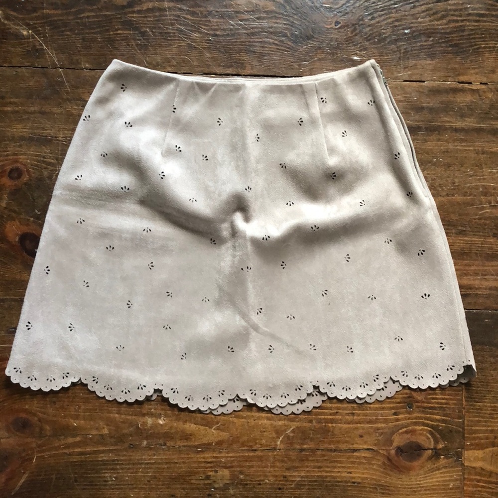 Current Air faux Suede Skirt